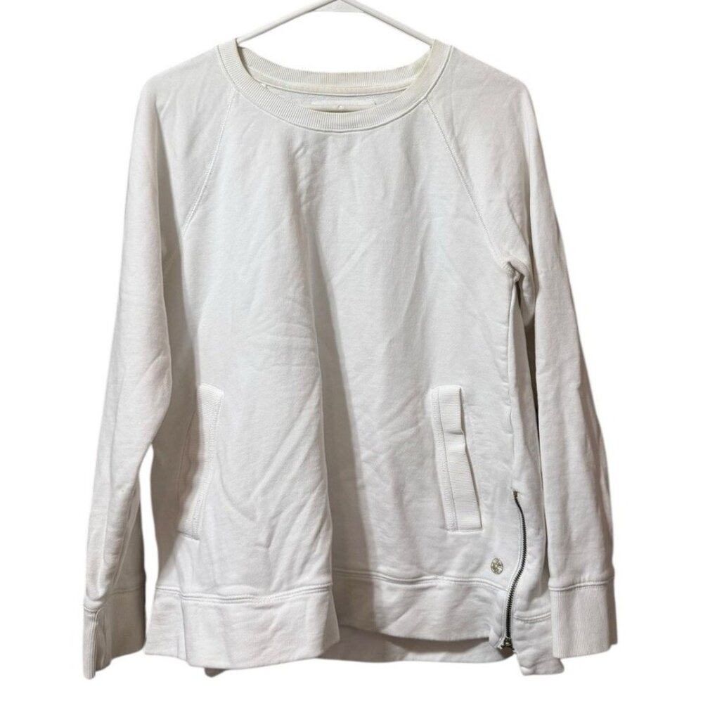 LILLY PULITZER Luxletic Beach Comber Pullover Women's Sz Large Terry Sweatshirt